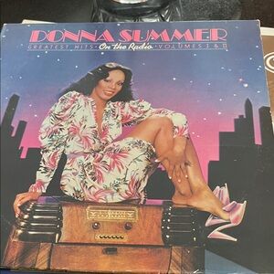 Donna Summer Album Art Print - Vibrant Pink and Purple vinyl